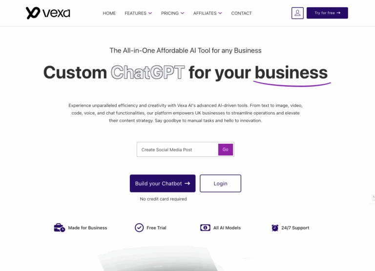Vexa AI – UI/UX for a Next-Generation AI SaaS Platform