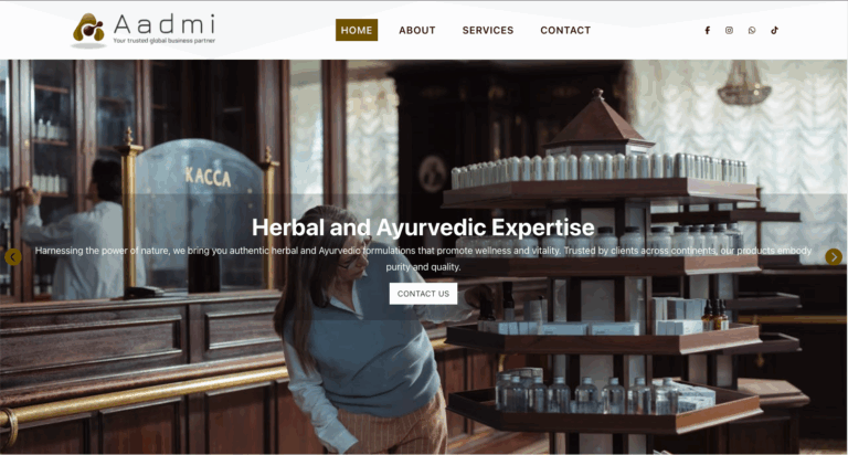 AadmiLux – Global UI/UX Design for Pharmaceutical Excellence