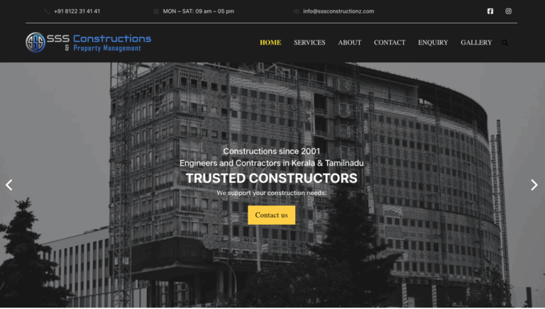 SSS Constructions & Property Management – Building Trust, One Project at a Time