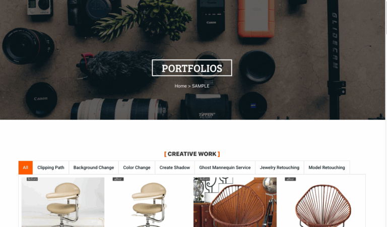 Retouch – Crafting a Digital Portfolio That Sells Visual Quality
